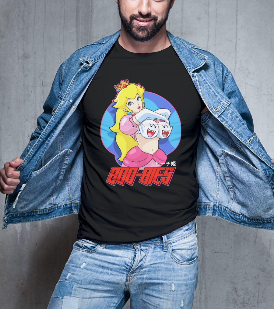 Princess Peach Boo-Bies ピーチ姫 T-Shirt
