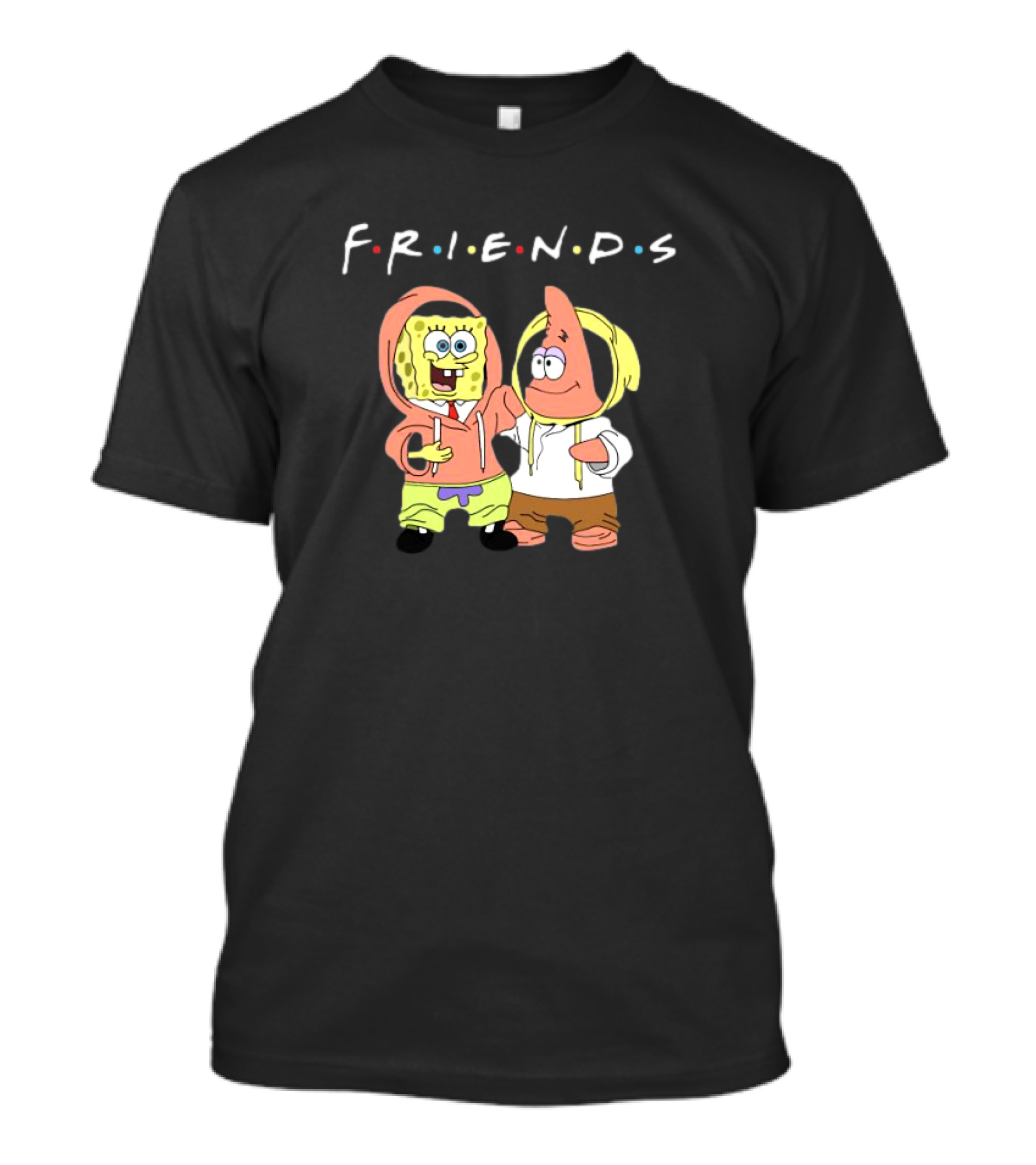 Spongebob Patrick Friends Hoodie Style Tribute To Iconic TV Show T-Shirt