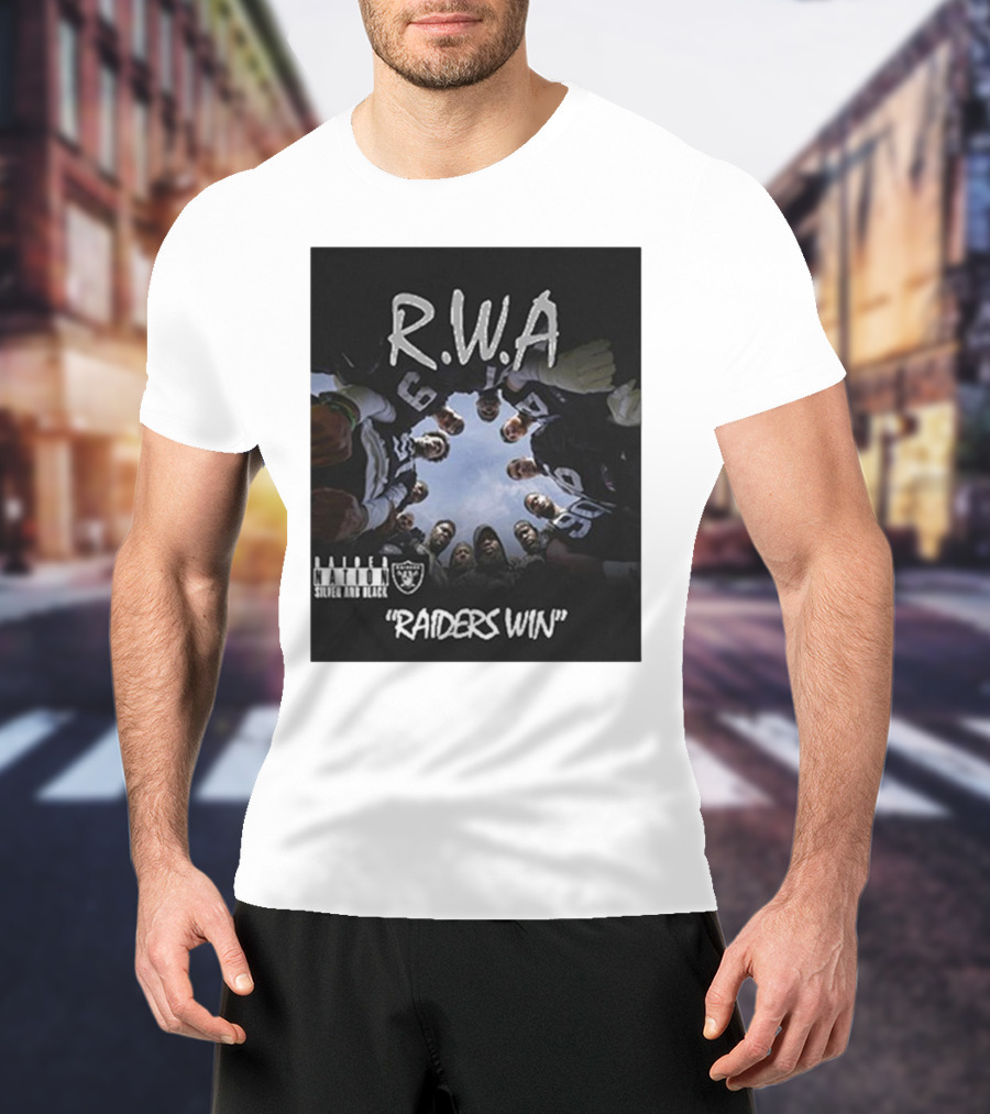 Las Vegas Raiders RWA Nation Silver And Black Raiders Win T-Shirt