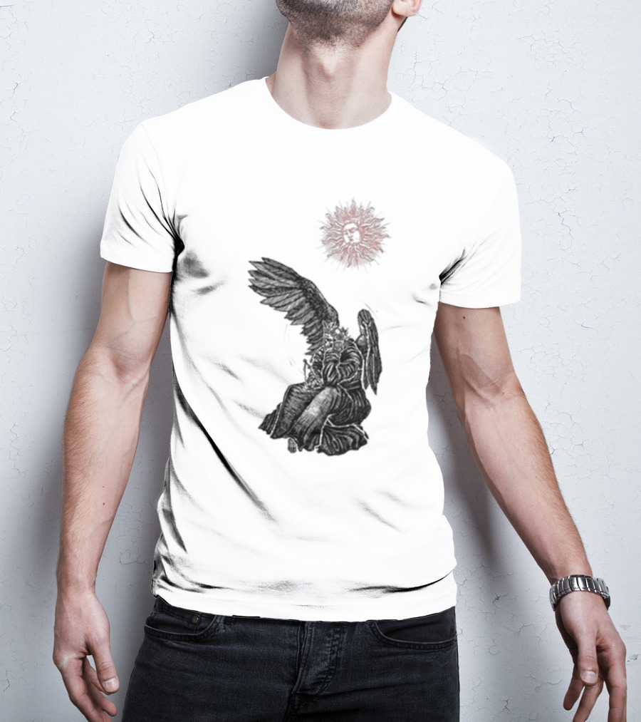 Angel And Skull Sun By Micah Ulrich T-Shirt