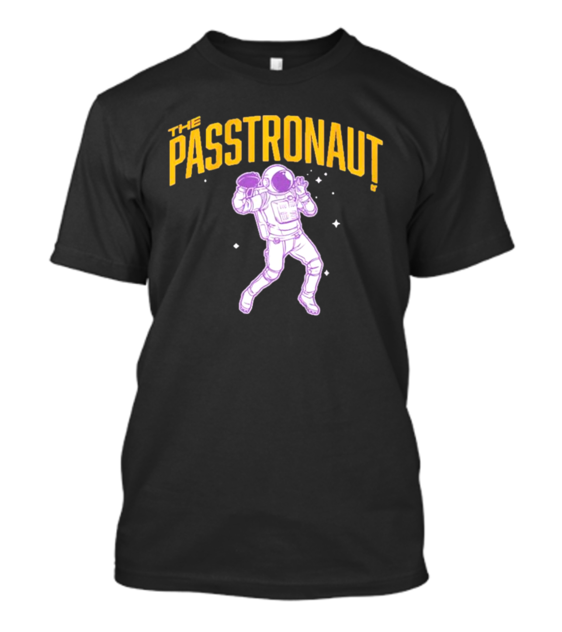 The Passtronaut Minnesota Football Astronaut Throwing Football T-Shirt