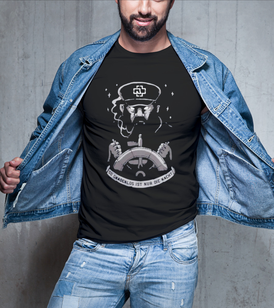 Rammstein Merch Seemann So Gnadenlos Ist Nur Die Nacht T-Shirt