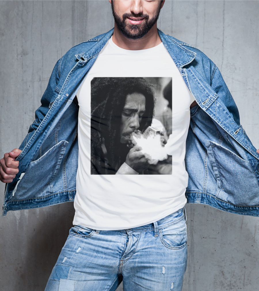 Rui Bob Marley Smoking Image T-Shirt