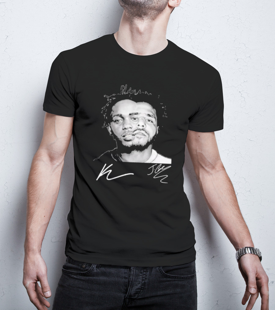 J Cole Kendrick Lamar Signatures Hip Hop Fusion T-Shirt