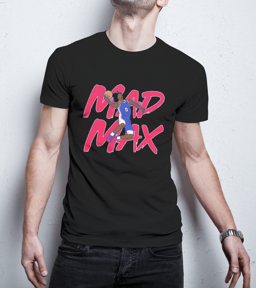 Mad Max Basketball Player Dunking With Ball In Hand T-Shirt