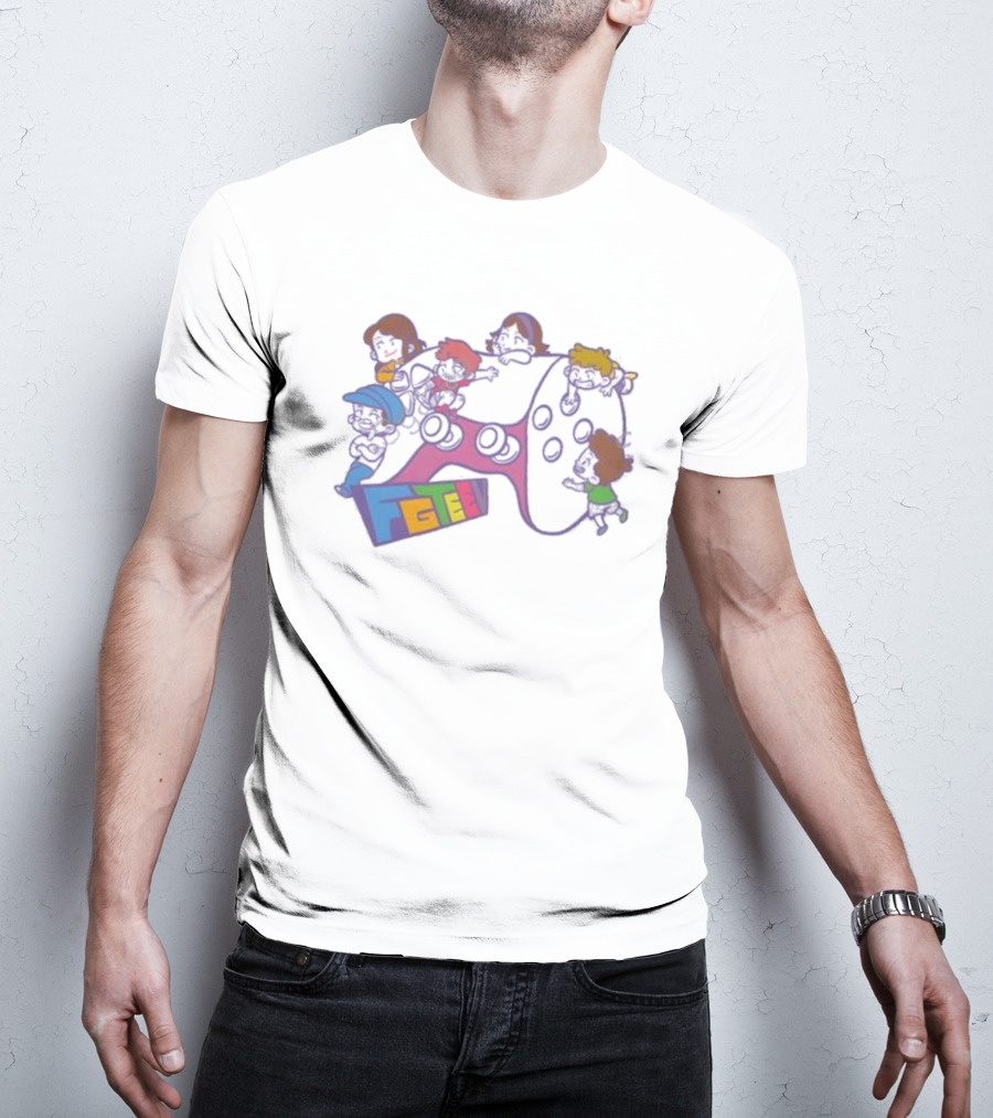 FGTeeV Outta Control Gamer Characters On Game Controller T-Shirt