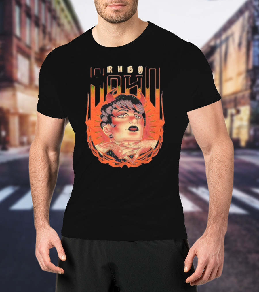 Ruby Soho Skin Deep Retro Demon Tattoo T-Shirt