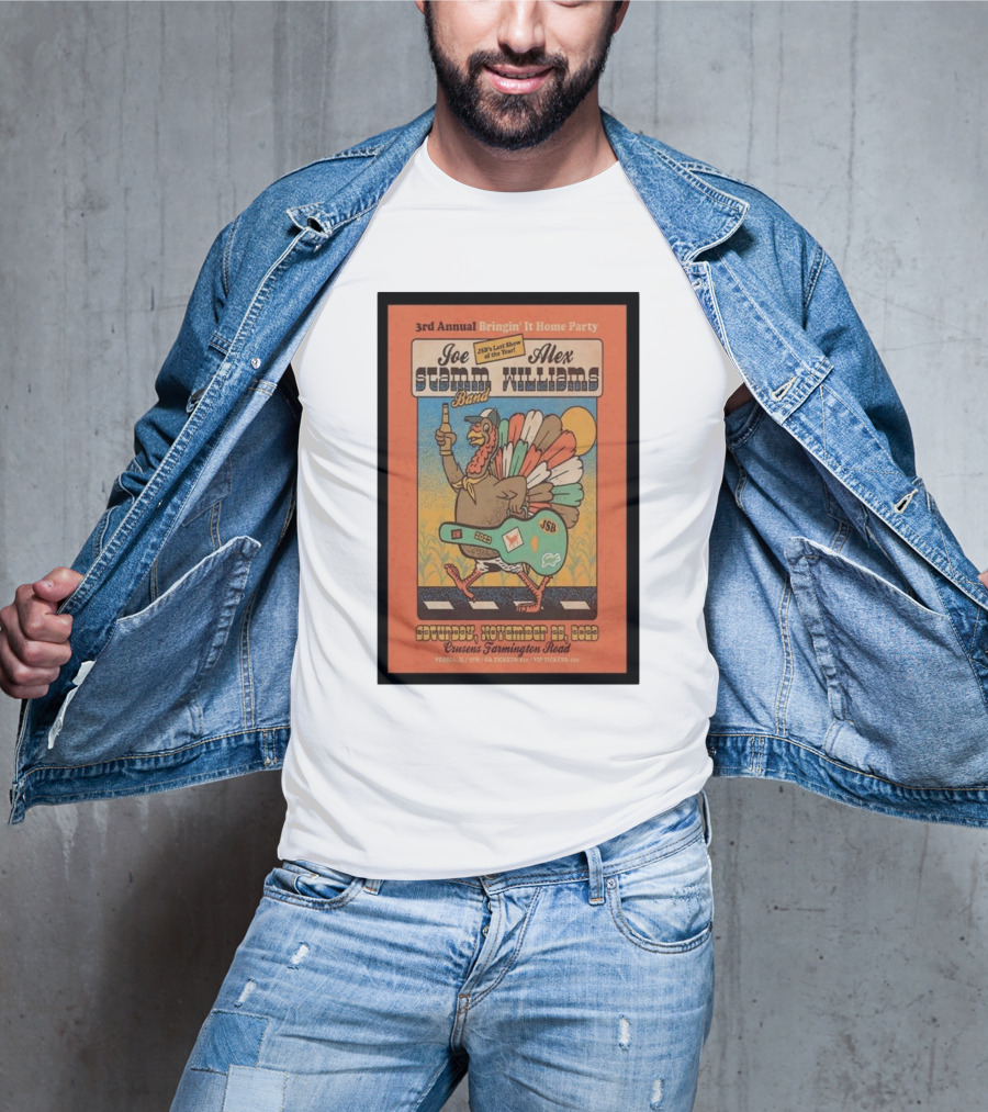 3rd Annual Bringin' It Home Party Joe Stamm Band Alex Williams Peoria November 11 Coussens Farmington Road T-Shirt