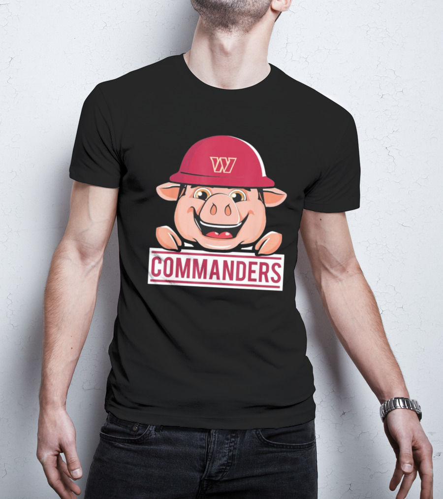 Washington Commanders Major Tuddy Football Mascot T-Shirt