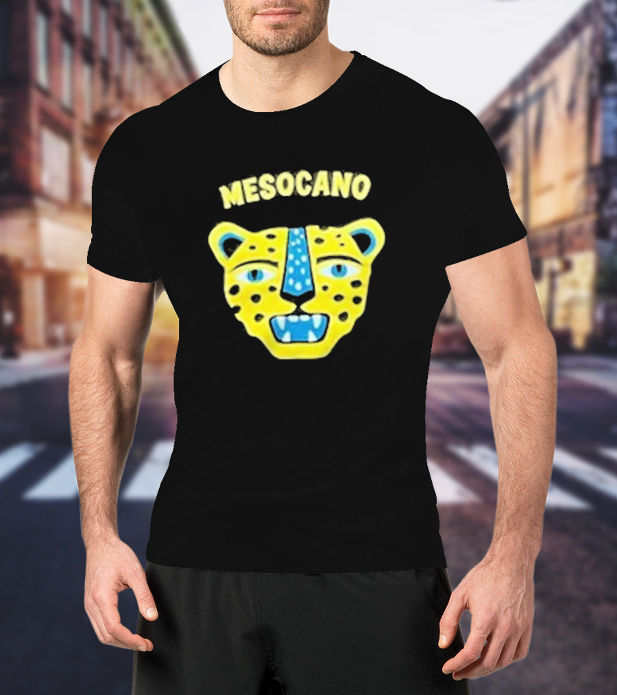 Mesocano Vibrant Jaguar Face T-Shirt