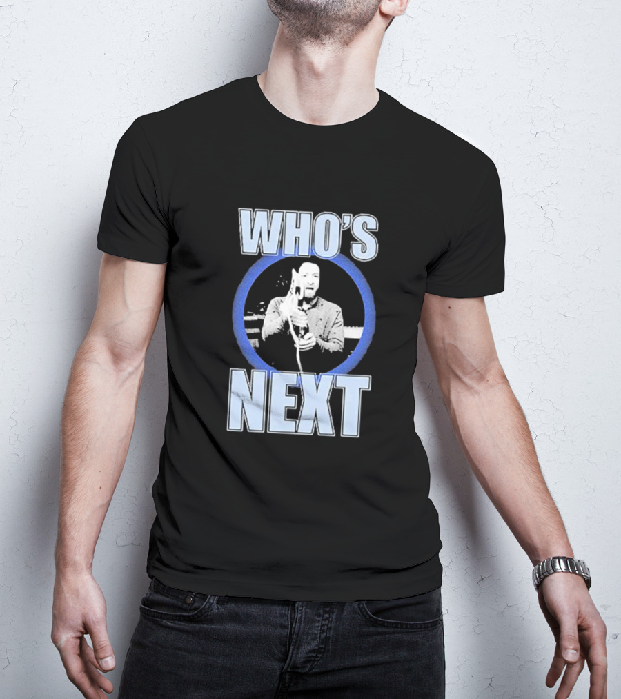 Who's Next Wrestling Interview Microphone Face-Off T-Shirt