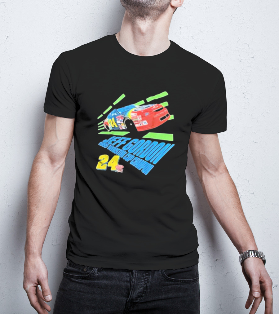 Jeff Gordon 1995 Winston Cup Champion 24 Car Racing Vintage T-Shirt