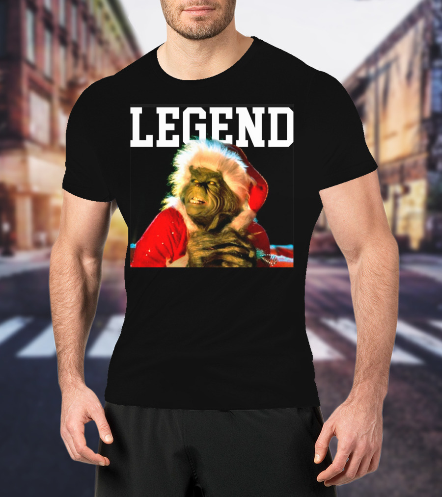 Grinch Legend Santa Christmas T-Shirt