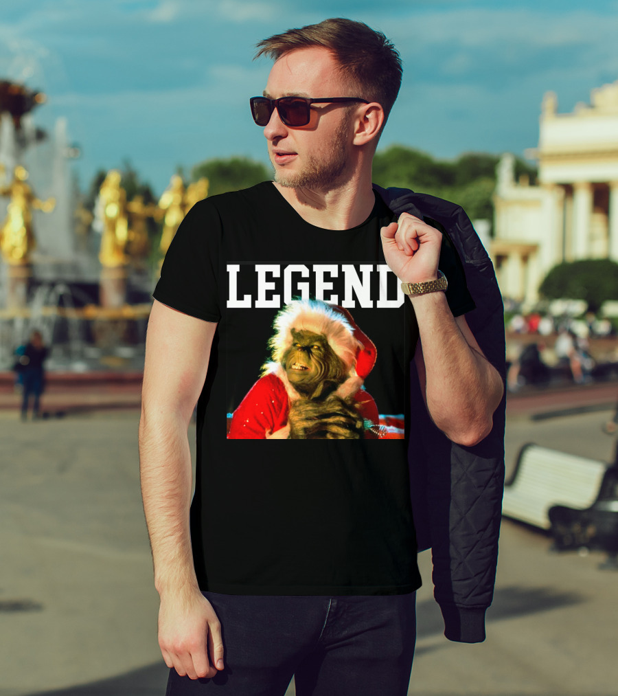 Grinch Legend Santa Christmas T-Shirt