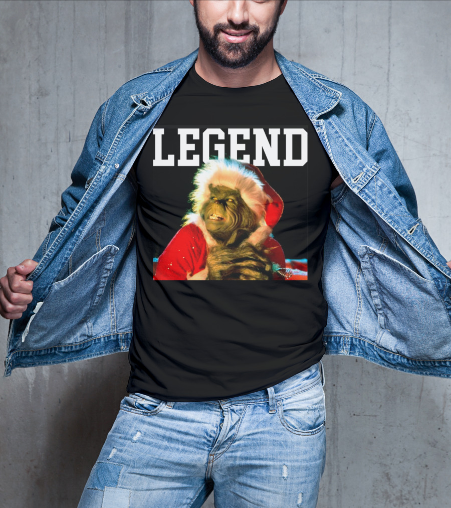 Grinch Legend Santa Christmas T-Shirt