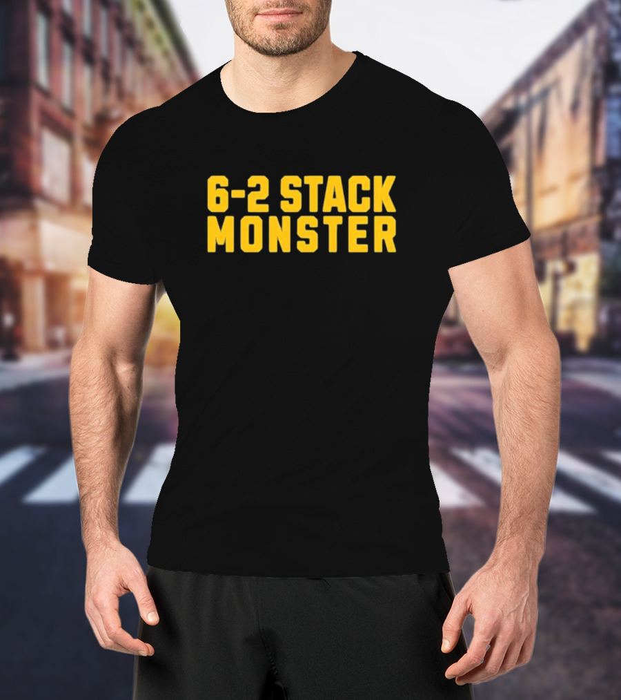 6-2 Stack Monster Football Defense Strategy T-Shirt