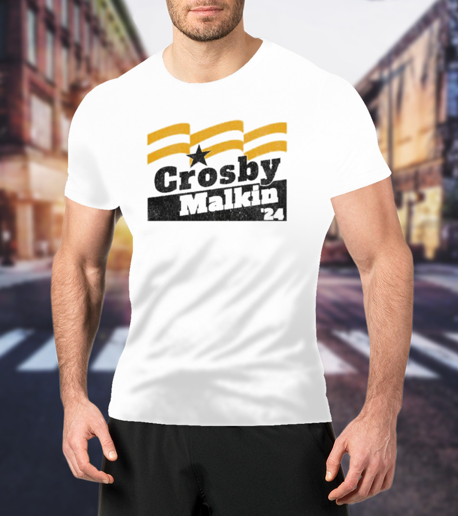 Crosby Malkin '24 Hockey Stars Campaign T-Shirt
