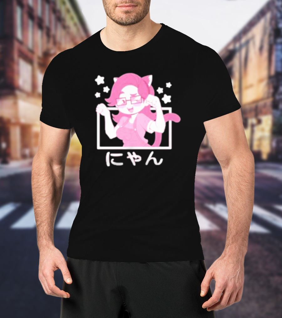 Saberspark Sabie Nyan ゃん Cat Girl Anime T-Shirt