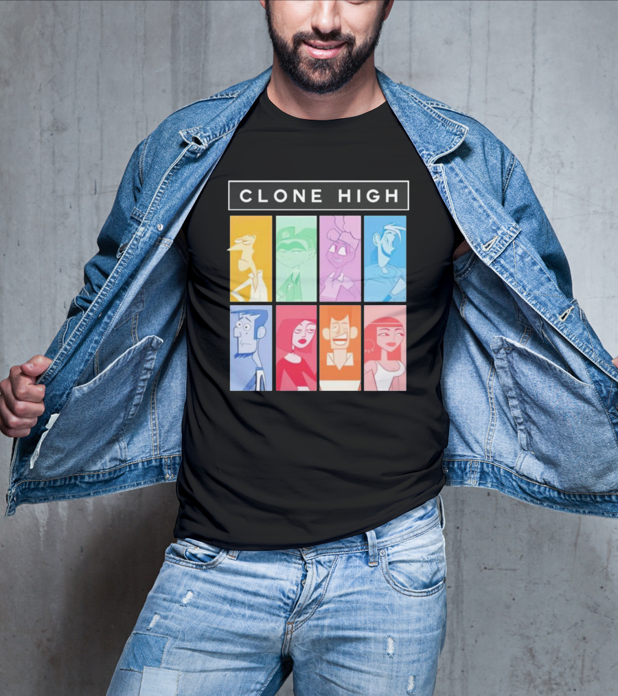 Tara Billinger Clone High Colorful Character Grid T-Shirt
