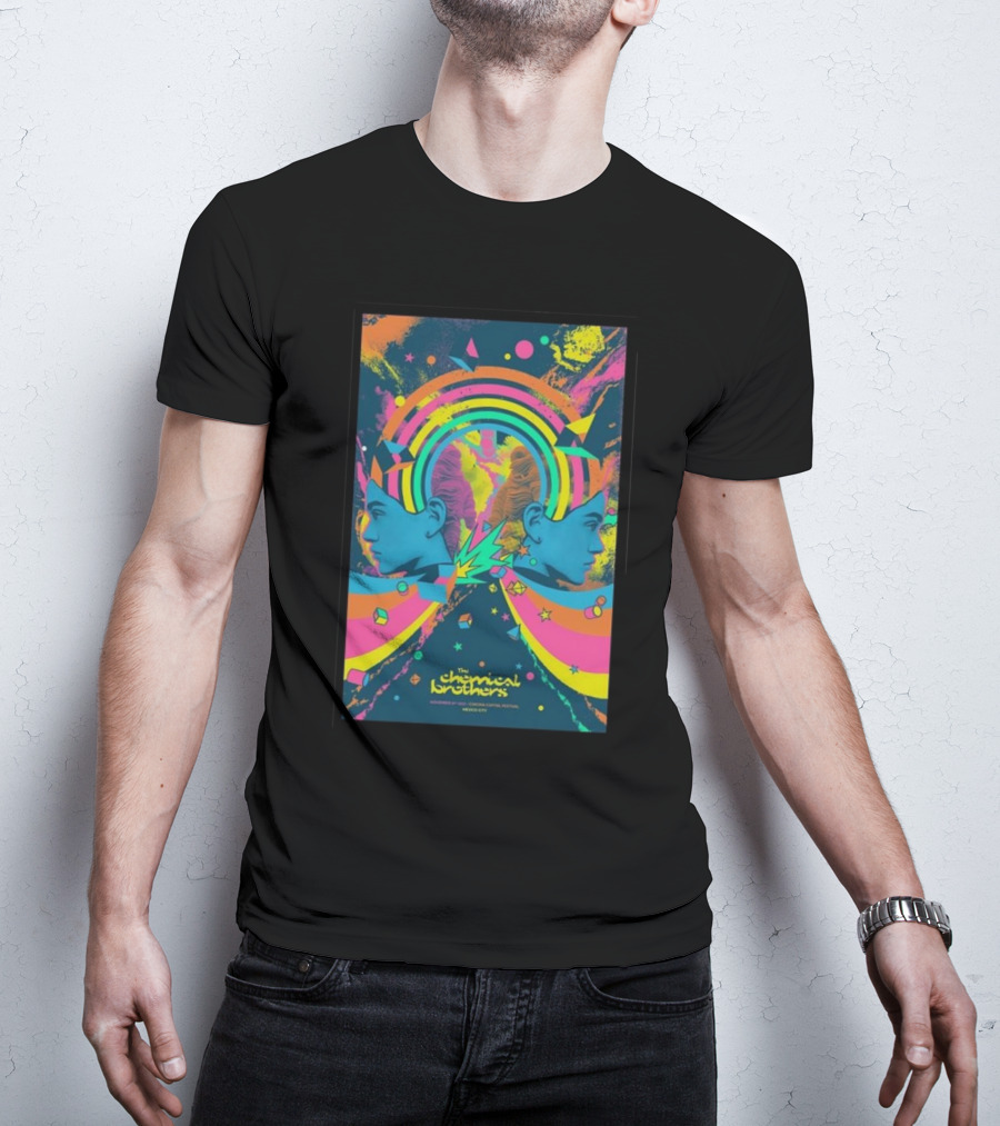 The Chemical Brothers Electropical Psychedelic Art November 19 Rainbow Explosion T-Shirt