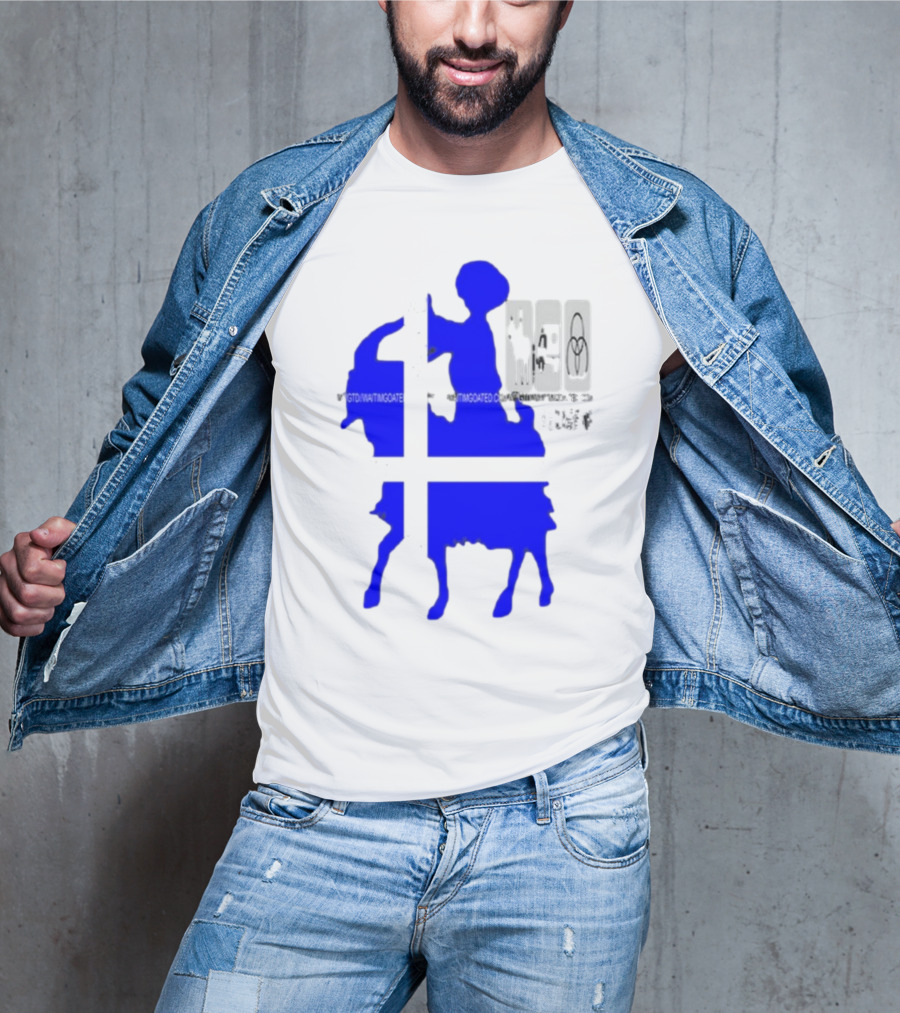 Wait Im Goated Luck Charm Greek Flag Goat T-Shirt