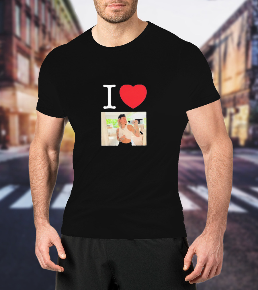I Love Ls Lauren Sanderson Cropped Selfie心 T-Shirt