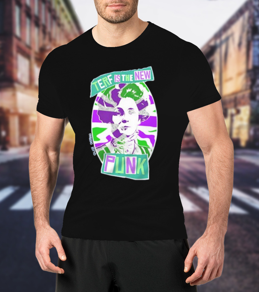 TERF Is The New Punk Emmeline Image Oval Equid Thing T-Shirt