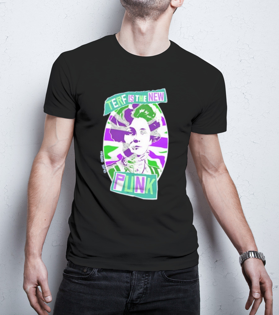 TERF Is The New Punk Emmeline Image Oval Equid Thing T-Shirt