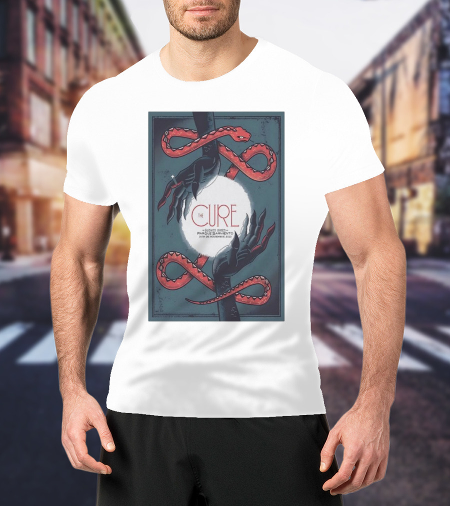 The Cure Buenos Aires November 25 Argentina Phantom Hands And Serpents T-Shirt
