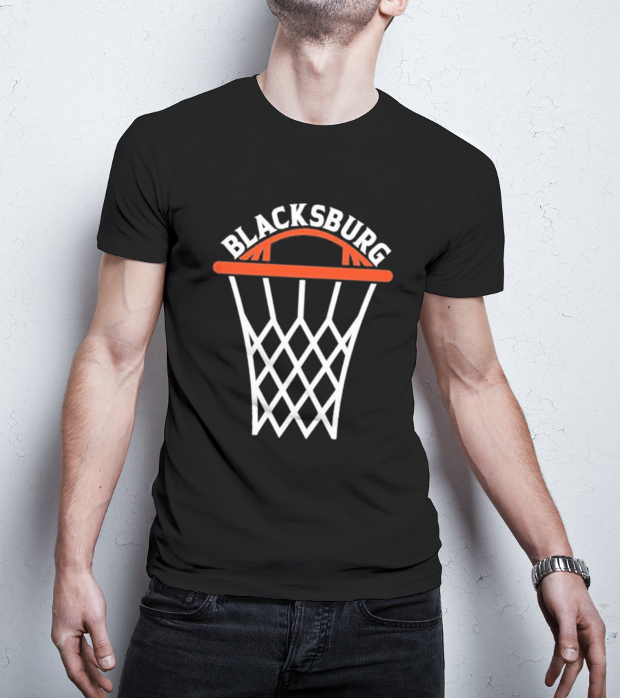 Blacksburg Basketball Hoops Net T-Shirt