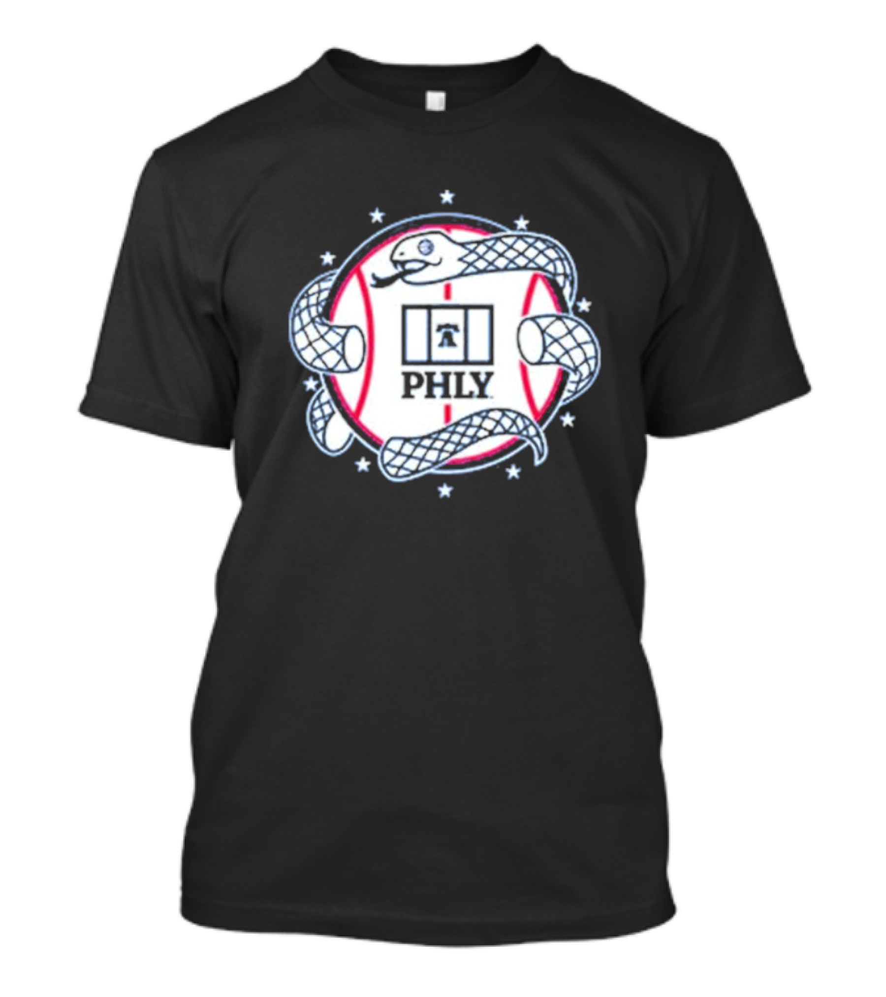 PHLY Snake Circle Stars Basketball T-Shirt