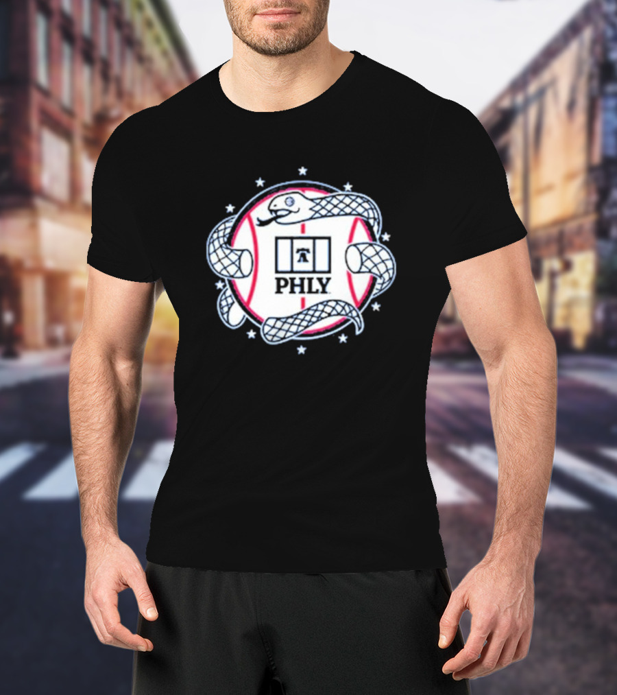 PHLY Snake Circle Stars Basketball T-Shirt