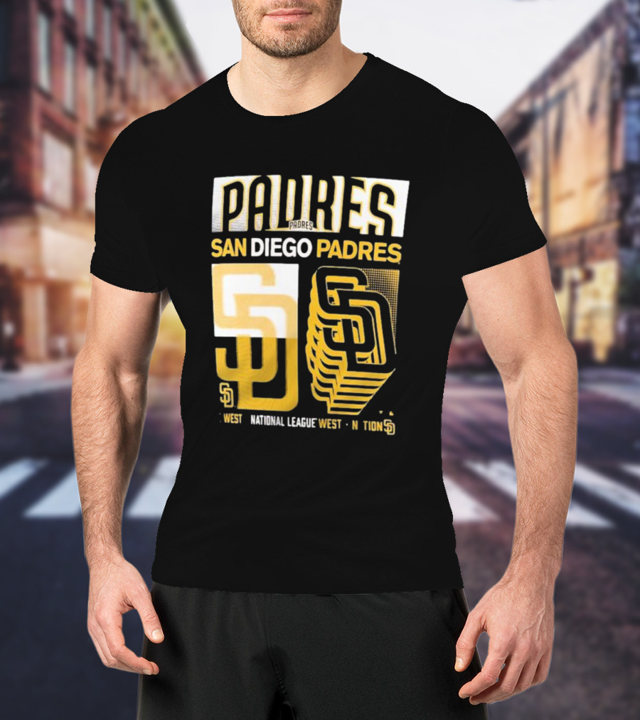 San Diego Padres West National League West Stack T-Shirt