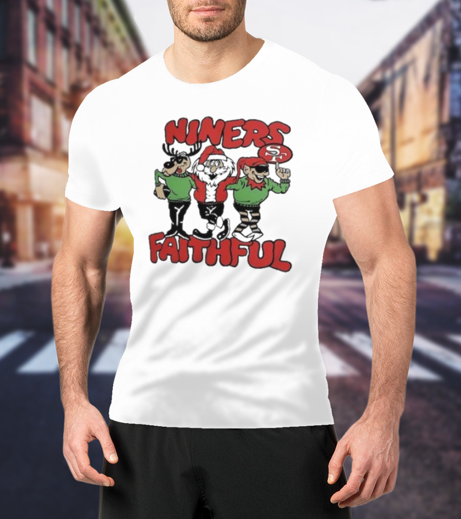 Niners Faithful San Francisco 49ers Homage Holiday Tri-blend T-Shirt
