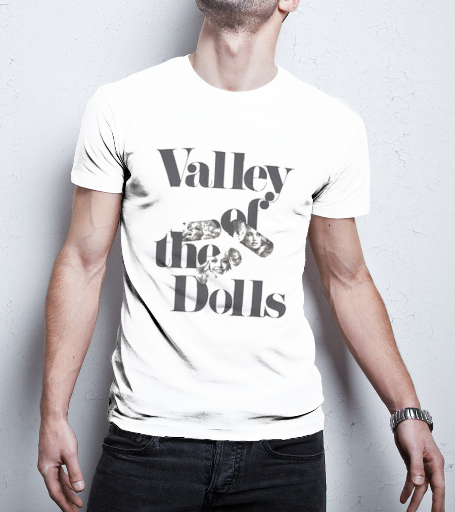 Valley Of The Dolls Text With Pill T-Shirt