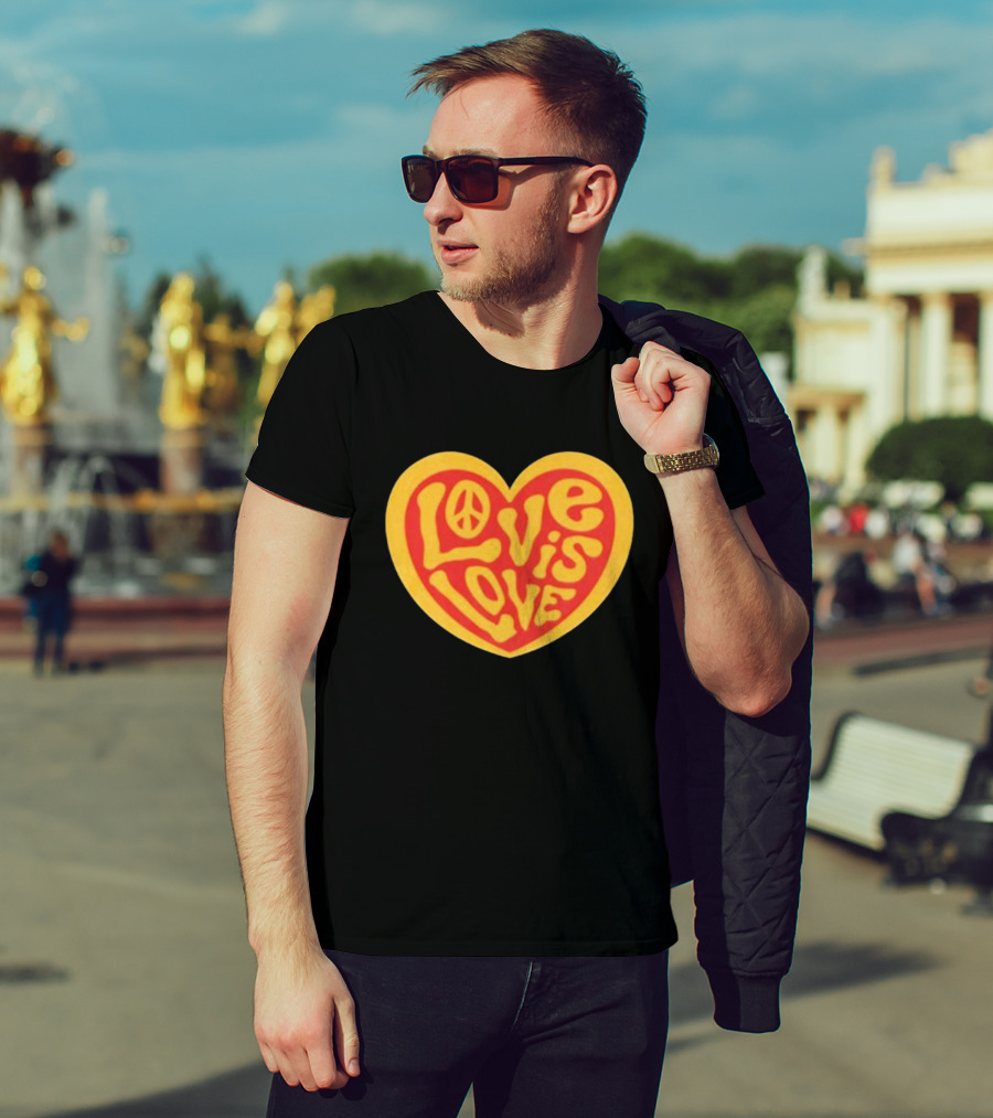 Love Is Love Peace Sign Heart T-Shirt