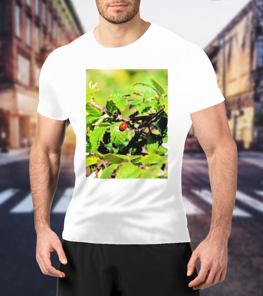 Spot In Nature With Ladybug On Leaf T-Shirt