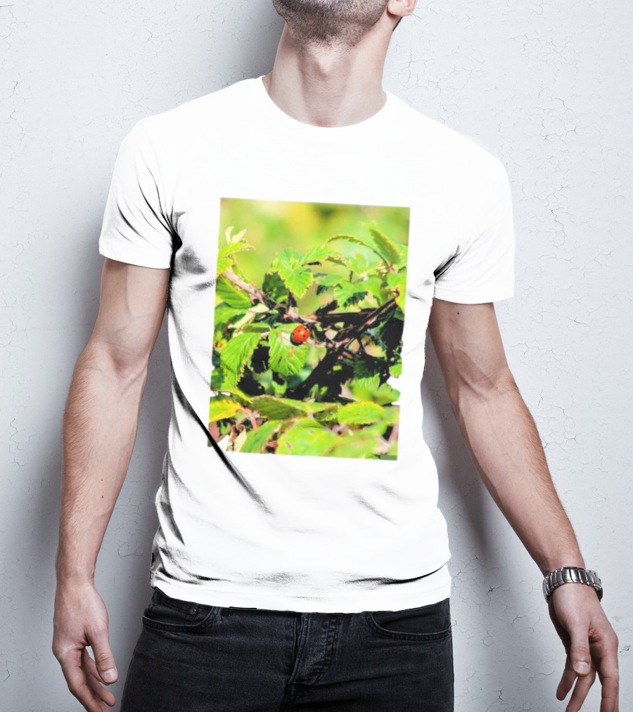 Spot In Nature With Ladybug On Leaf T-Shirt