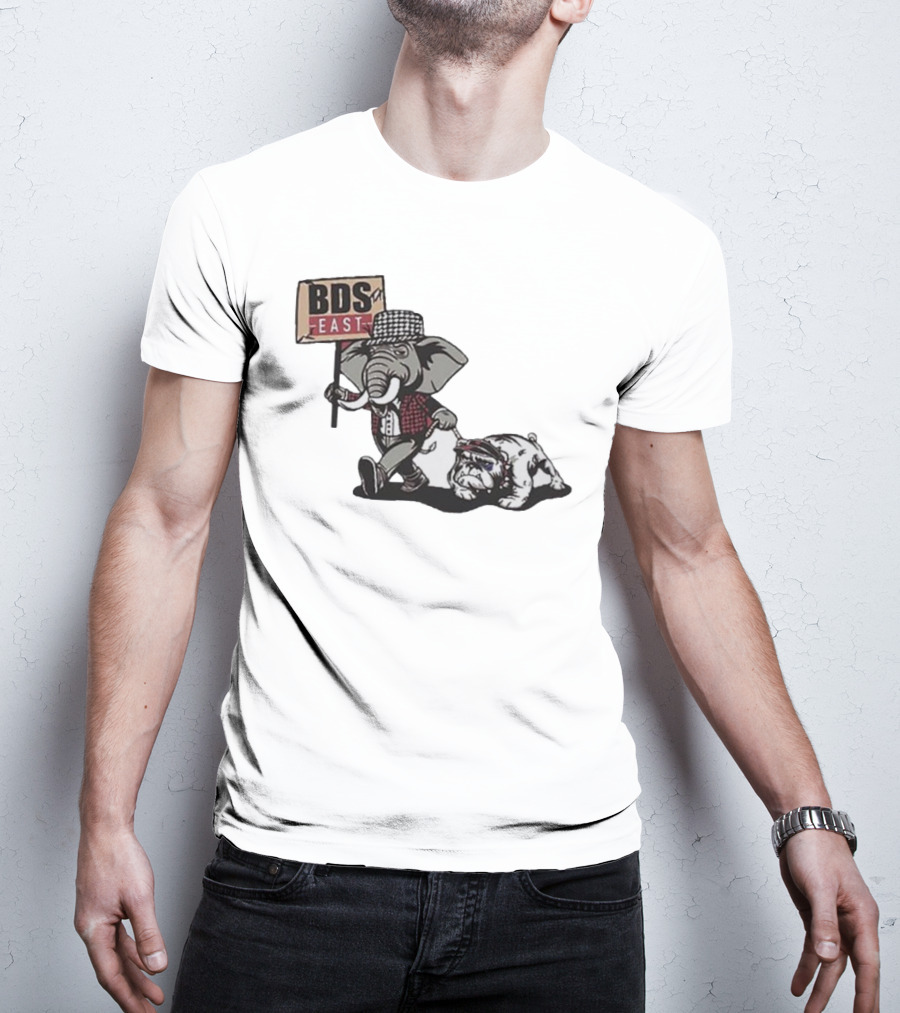 Alabama Crimson Tide Elephant With Bulldog BDS East T-Shirt