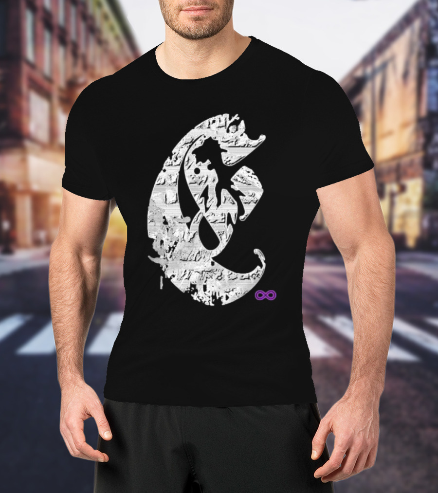 Club E By Club Eternal Infinite Symbol Grunge T-Shirt