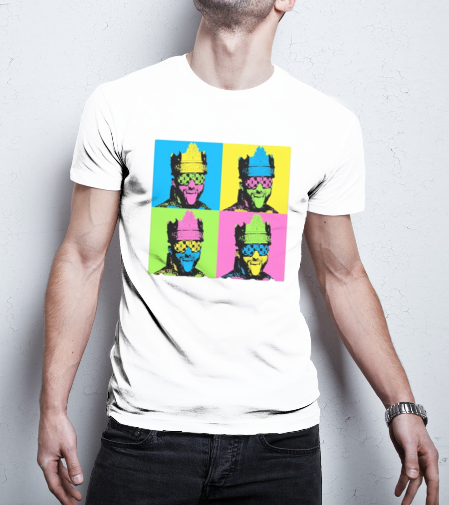 Deathmatch King Pop Art Style Color Blocks T-Shirt