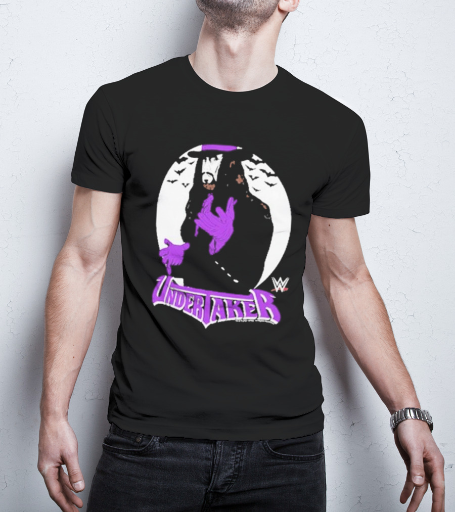 WWE Undertaker Purple Hat Bats Circle T-Shirt