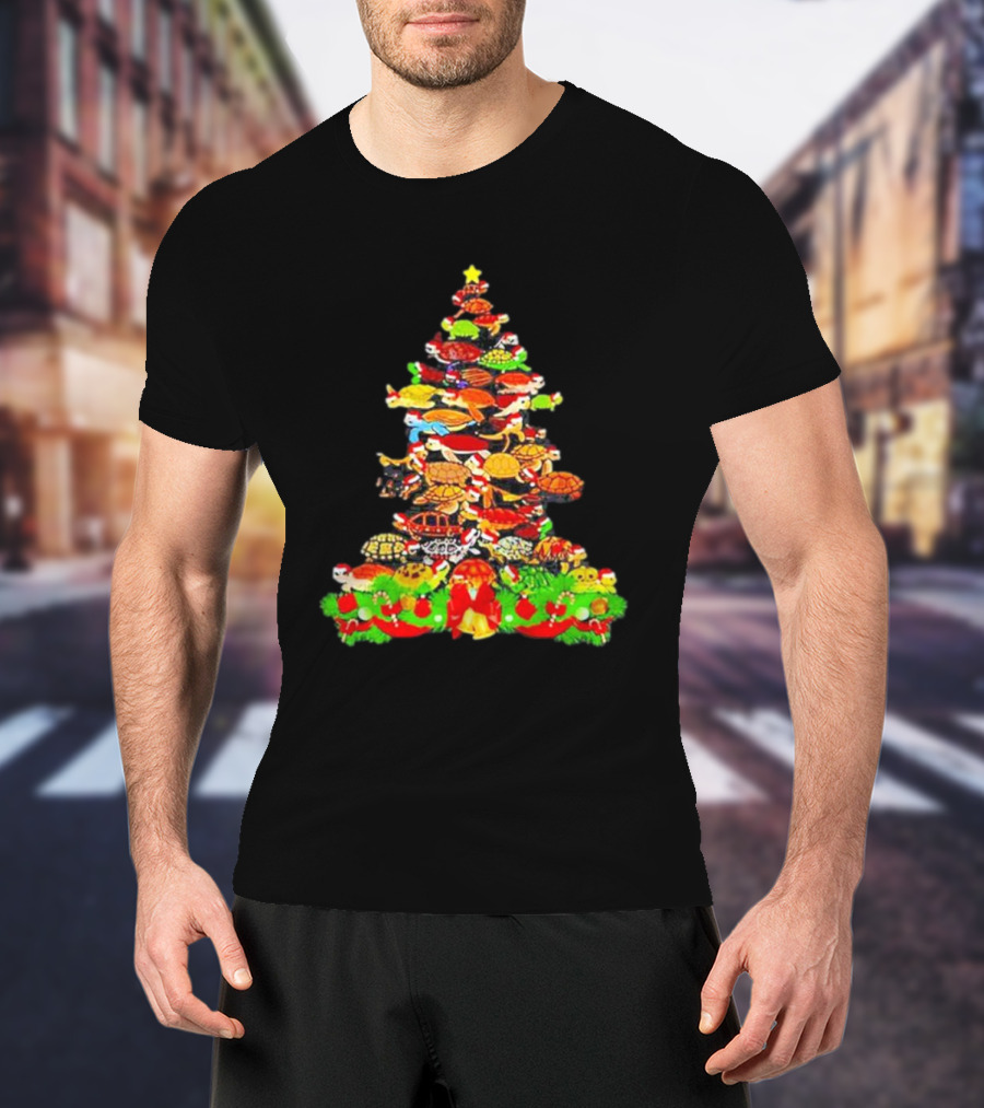 Turtles Christmas Tree Holiday T-Shirt