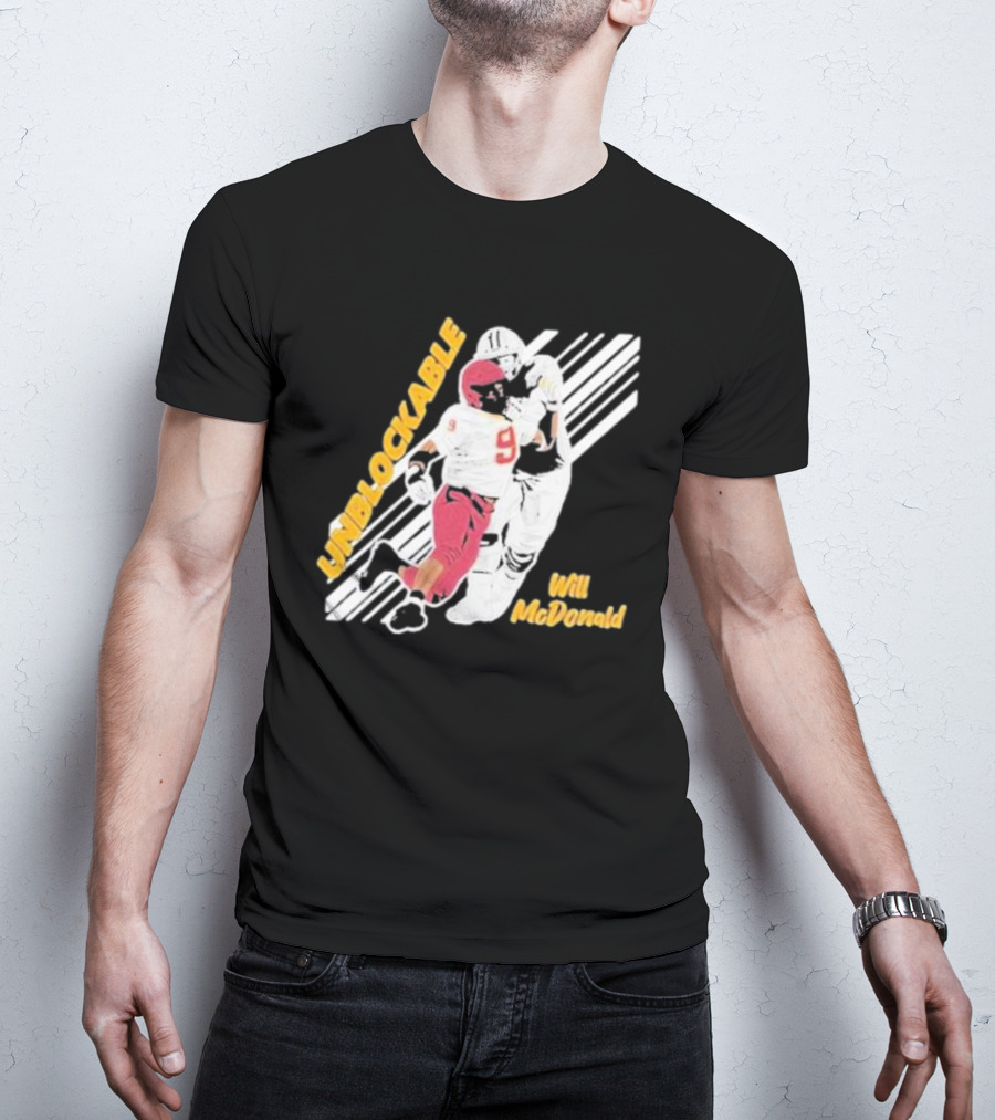Will McDonald Unblockable Football Player 9 T-Shirt