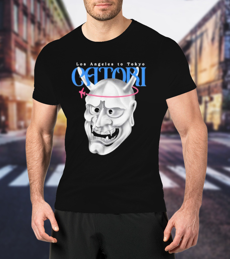 Los Angeles To Tokyo Catori Oni Mask T-Shirt