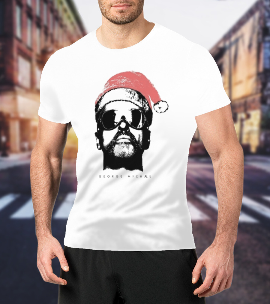 George Michael Santa Hat Christmas T-Shirt