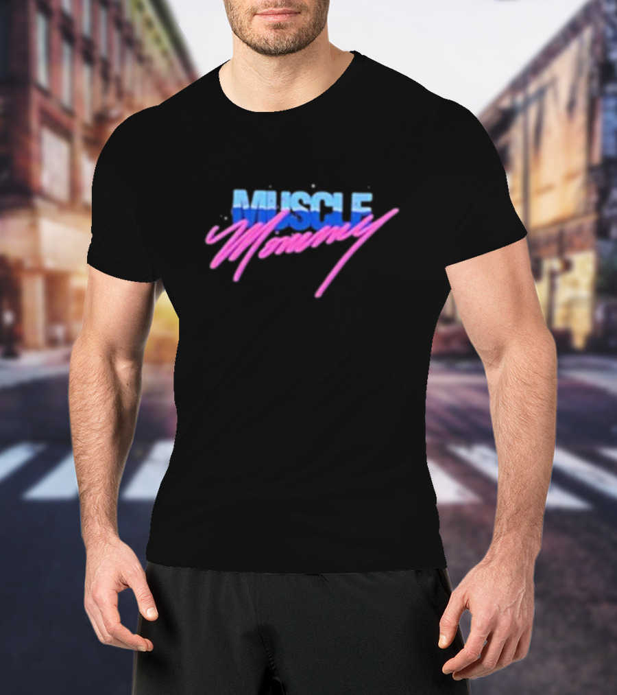 Muscle Mommy Retro Aesthetic 80s Style Vaporwave T-Shirt