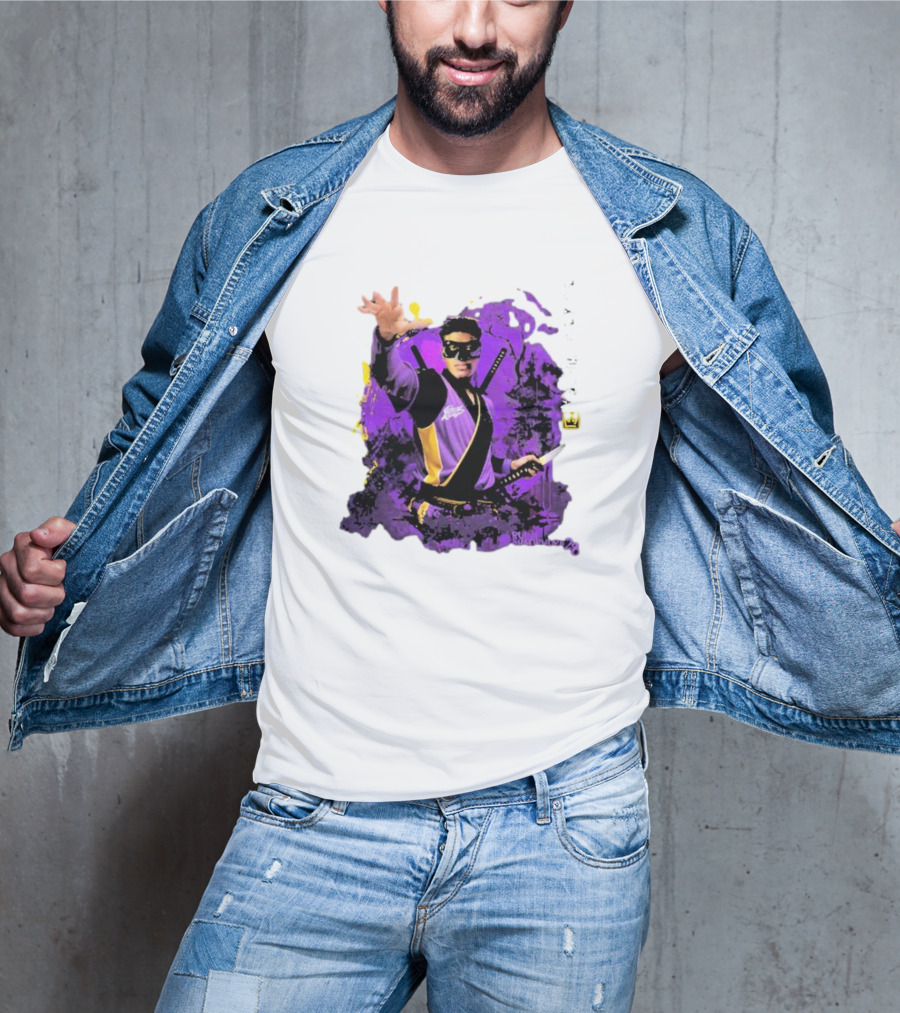 Rui Hachimura Japan Ninja Basketball Player 28 Manga Style Action Pose T-Shirt