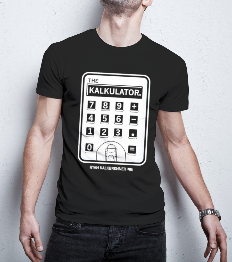 The Kalkulator Ryan Kalkbrenner Basketball Court Calculator T-Shirt