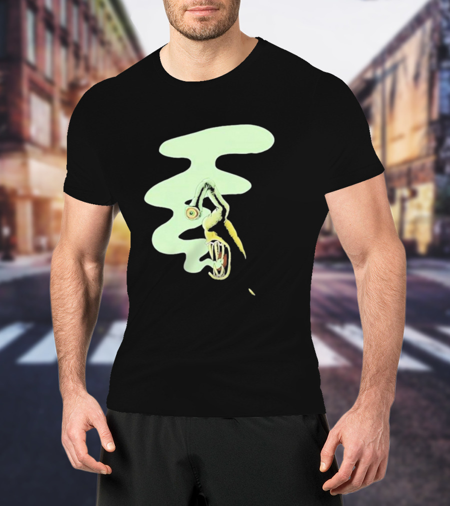 Whale Healer Surreal Creature With Abstract Eye And Vapor Trail T-Shirt